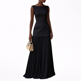 Celeste - Vestido Maxi Plissado