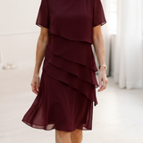 Juliette – Vestido Elegante Fluido com Folhos