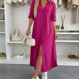Teresa – Vestido Fluido de Fenda