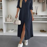 Teresa – Vestido Fluido de Fenda