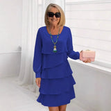 Madeleine – Vestido Elegante Fluido com Folhos