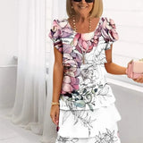 Colette – Vestido Elegante Fluido com Folhos