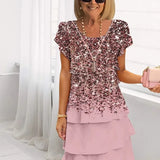 Claire – Vestido Elegante Fluido com Folhos
