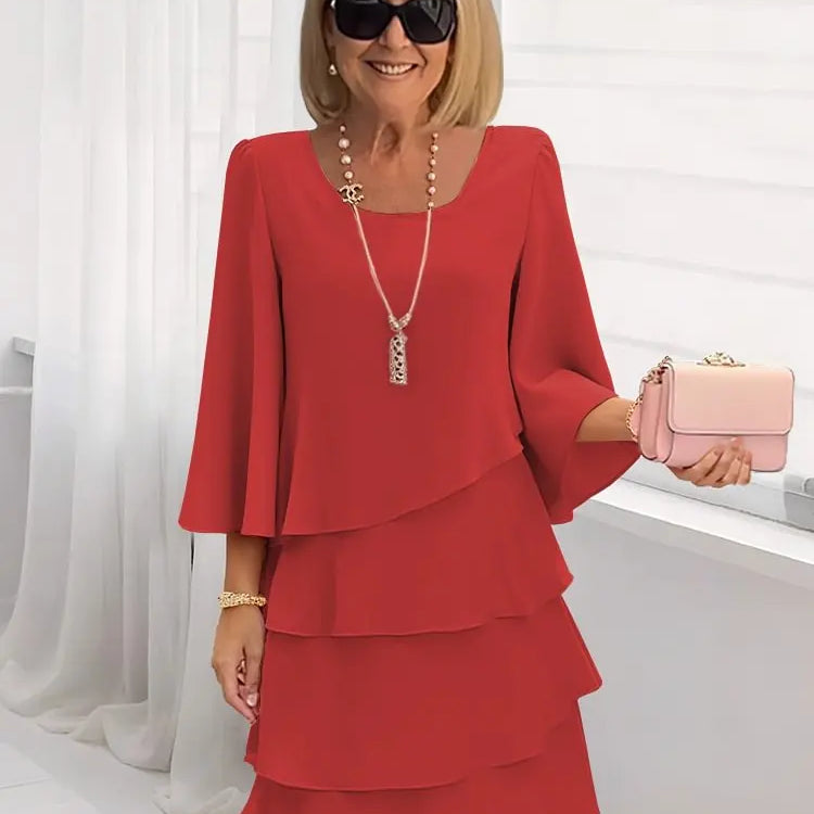 Catarina - Vestido Elegante e Confortável com Rendas