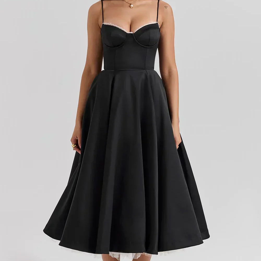 Ariel - Vestido Midi de Luxo