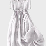 Vestido Clássico com Botões