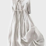 Vestido com Gola Elegante