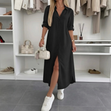 Teresa – Vestido Fluido de Fenda