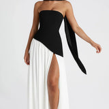 Beatriz – Vestido Longo Corset com Lenço Elegante