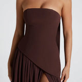 Beatriz – Vestido Longo Corset com Lenço Elegante