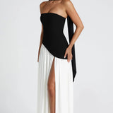Beatriz – Vestido Longo Corset com Lenço Elegante