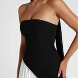 Beatriz – Vestido Longo Corset com Lenço Elegante