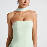 Beatriz – Vestido Longo Corset com Lenço Elegante